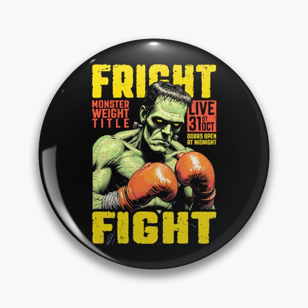 Item preview, Boxer Boxing Frankenstein Fright Fight Halloween Pugilism designed and sold by GrandeDuc.