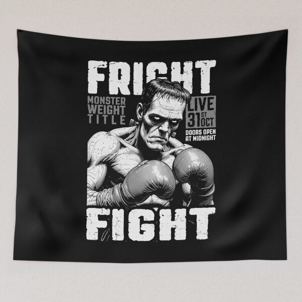 Item preview, Boxer Boxing Frankenstein Fright Fight Halloween Pugilism designed and sold by GrandeDuc.