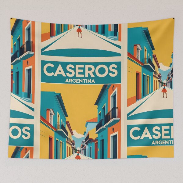 Item preview, Caseros Argentina Vintage Travel Tourism designed and sold by TravelersGems.