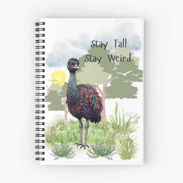Item preview, COLOURFUL EMU STAY TALL STAY WEIRD designed and sold by AussieConcepts.