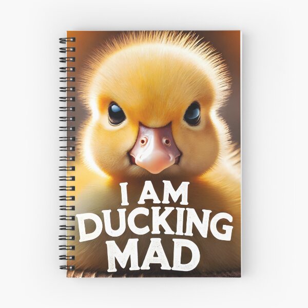 Item preview, I Am Ducking Mad – Angry Cute Duckling Pun Design designed and sold by EmeraldeaArt.