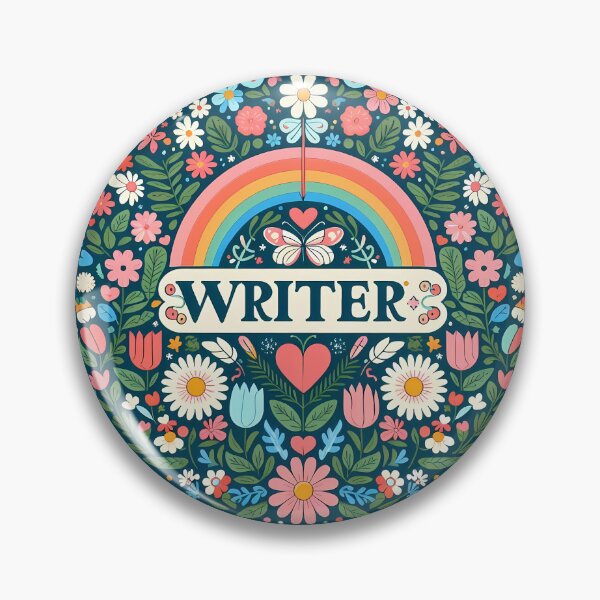 Item preview, "Writer" Creative Floral Pattern - Scandinavian Folk Art by heidiannemorris © designed and sold by FOLK ART FUSION.