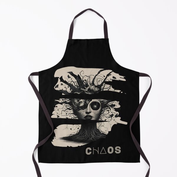 Item preview, CHAOS Mind Explosion – Surreal Fragmented Face with Roots and Madness designed and sold by SmyrnaArtGalery.