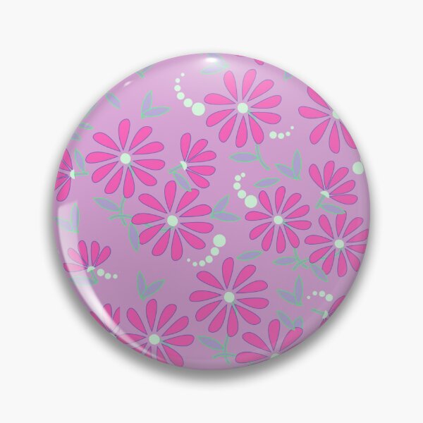 Item preview, Springtime Daisies – Electric Pink on Lavender Field designed and sold by sutejarao.