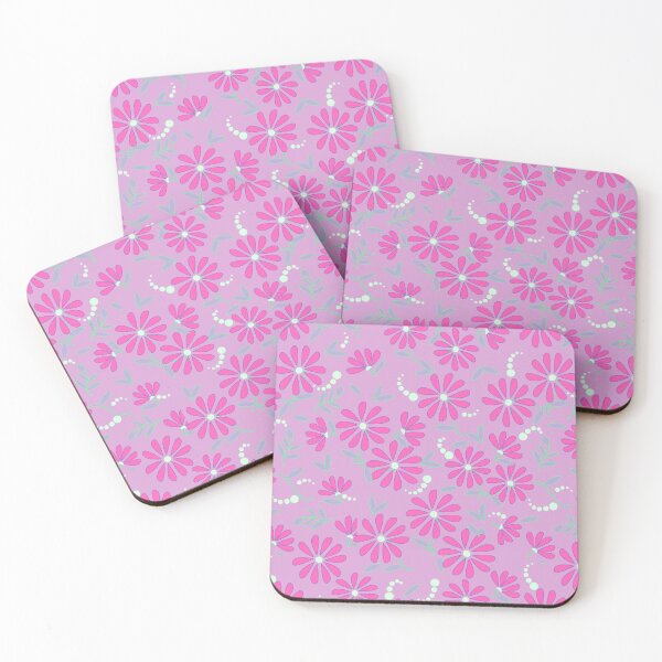 Item preview, Springtime Daisies – Electric Pink on Lavender Field designed and sold by sutejarao.
