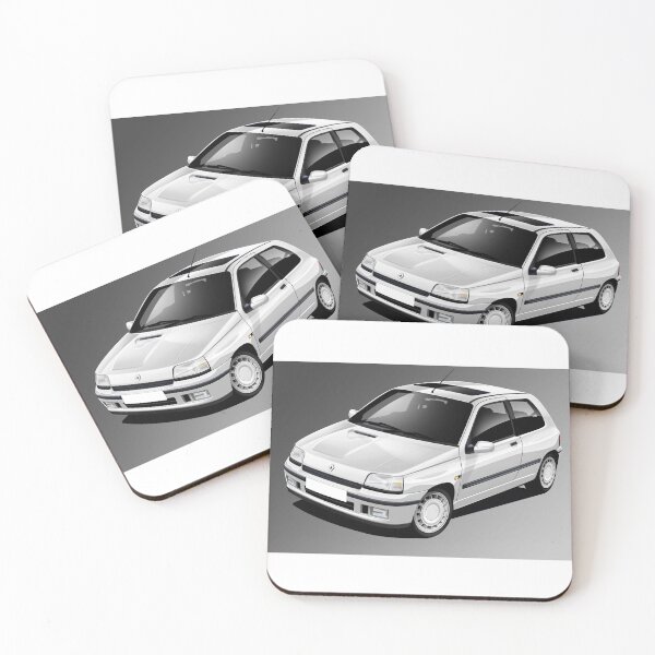 Item preview, Clio 16V Illustration - White designed and sold by RJWautographics.