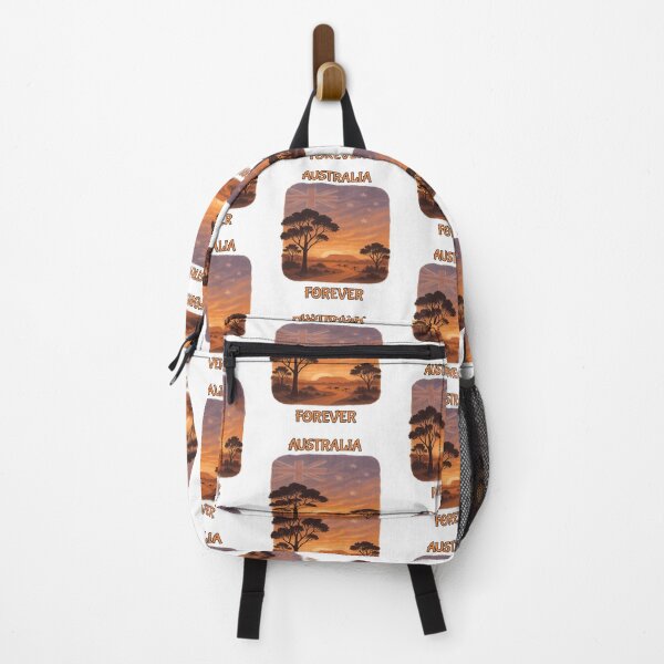 Item preview, Outback Sunset with Australia Flag — Aussie Nationalism & Country Pride designed and sold by Globalcitytees.