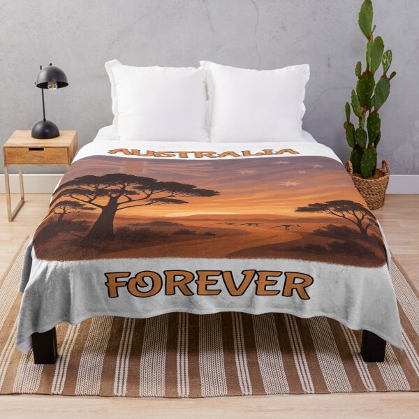 Item preview, Outback Sunset with Australia Flag — Aussie Nationalism & Country Pride designed and sold by Globalcitytees.