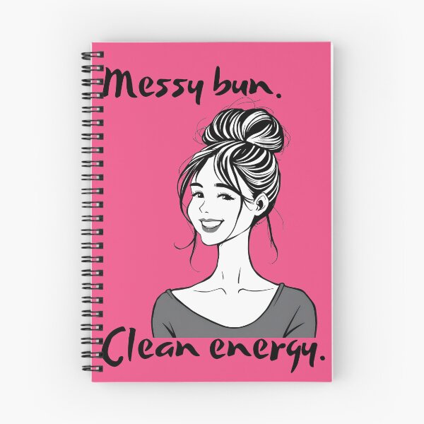 Item preview, messy bun clean energy designed and sold by 95kinimoD.