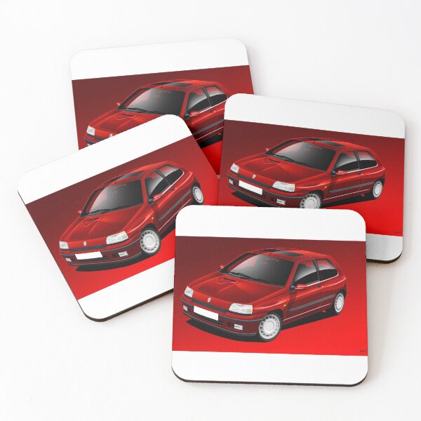 Item preview, Clio 16V Illustration - RED designed and sold by RJWautographics.