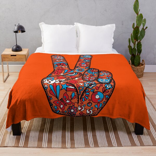 Item preview, Psychedelic Peace Sign-ORANGE designed and sold by phigment-art.