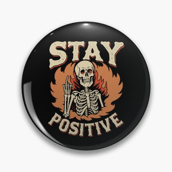 Item preview, Stay Positive – Grim Reaper Dark Humor Aesthetic designed and sold by Buzzworthy Threads.
