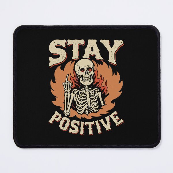 Item preview, Stay Positive – Grim Reaper Dark Humor Aesthetic designed and sold by Buzzworthy Threads.