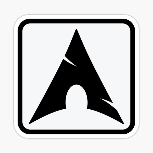 Item preview, Arch Linux Minimal Monoline designed and sold by codedgar.