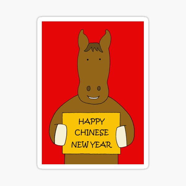 Item preview, Happy Chinese New Year of the Horse 2026 designed and sold by KateTaylor.