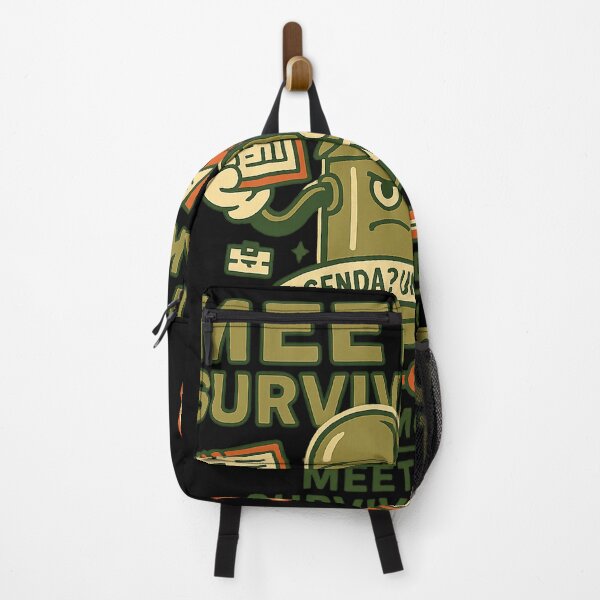 Artikelvorschau, Meeting Survival Kit – Tagesordnung? Unbekannt • Mute Mic Mode • 90 Minutes (Retro‑Thermos‑Soldat‑Shirt) entworfen und verkauft von BeetleDots.