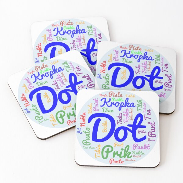 Item preview, International Dot Day ‘Dot’ in 30+ Languages Typography Design designed and sold by ElixirCraft.