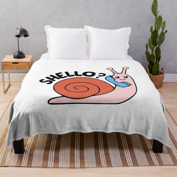 Item preview, Shello? Cute Snail Pun designed and sold by PMCreative.
