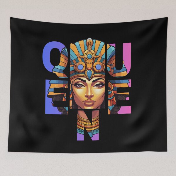 Item preview, "Pharaoh Queen Power – Bold & Royal Egyptian Vibes" designed and sold by Karim-Karem.