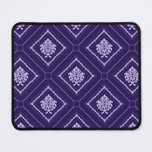Item preview, Enigmatic Charm: Purple Damask Seamless Pattern designed and sold by DesignByNui.