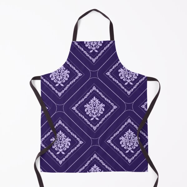 Item preview, Enigmatic Charm: Purple Damask Seamless Pattern designed and sold by DesignByNui.