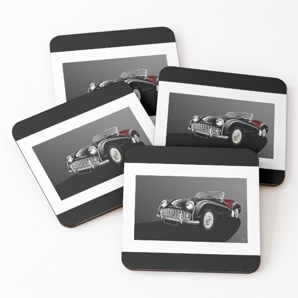 Item preview, Triumph TR3A illustration designed and sold by RJWautographics.