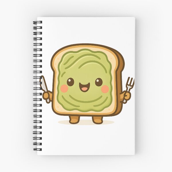 Item preview, Happy Avocado Toast Kawaii Friend designed and sold by PufftailStudio.