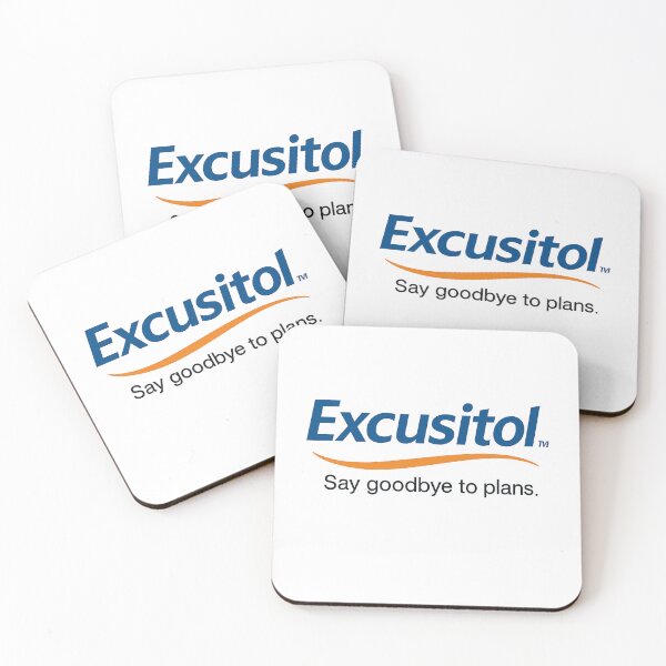 Item preview, Minimalist Excusitol Logo with Slogan designed and sold by Rue Market.