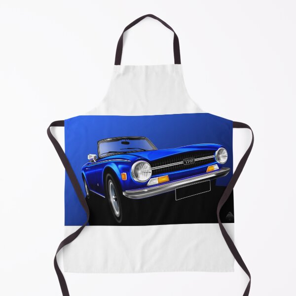 Item preview, Triumph TR6 - blue illustration designed and sold by RJWautographics.