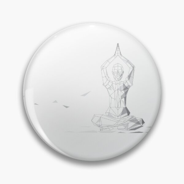 Item preview, Yoga padmasana with namaste designed and sold by kmingww.