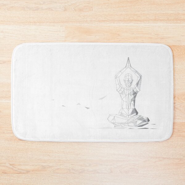Item preview, Yoga padmasana with namaste designed and sold by kmingww.