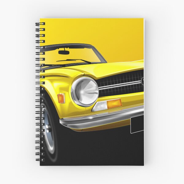 Item preview, Triumph TR6 - yellow illustration designed and sold by RJWautographics.