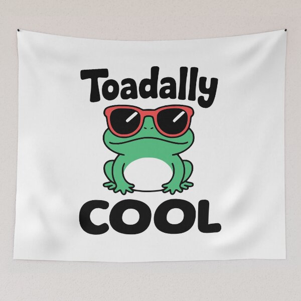 Item preview, Toadally Cool! Cute Toad Pun designed and sold by PMCreative.