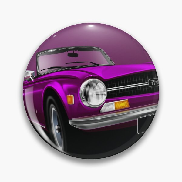 Item preview, Triumph TR6 - magenta illustration designed and sold by RJWautographics.