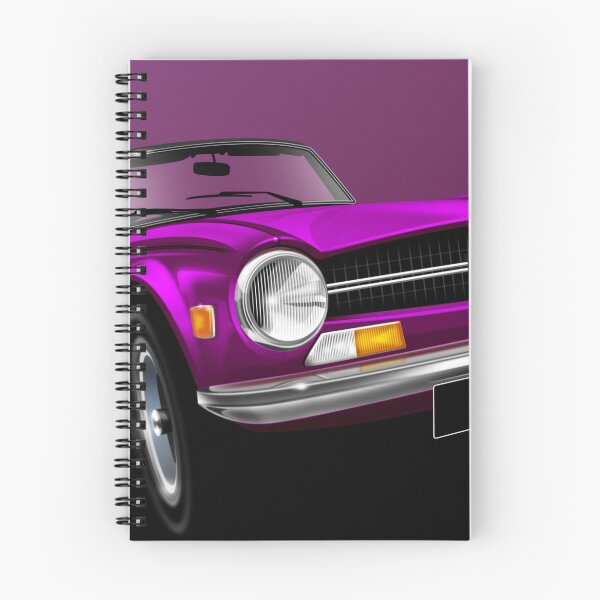 Item preview, Triumph TR6 - magenta illustration designed and sold by RJWautographics.