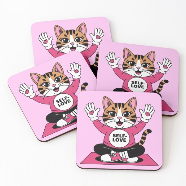 Item preview, Cat Self-Care Coaches – Mindful Feline Art designed and sold by WGBTee.