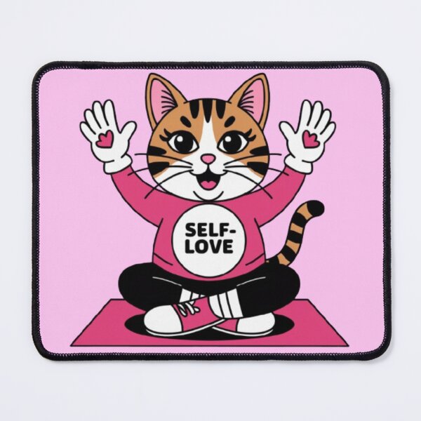 Item preview, Cat Self-Care Coaches – Mindful Feline Art designed and sold by WGBTee.