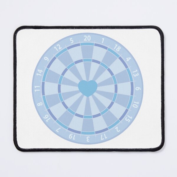 Item preview, Dart board with heart (Blue) designed and sold by kmingww.