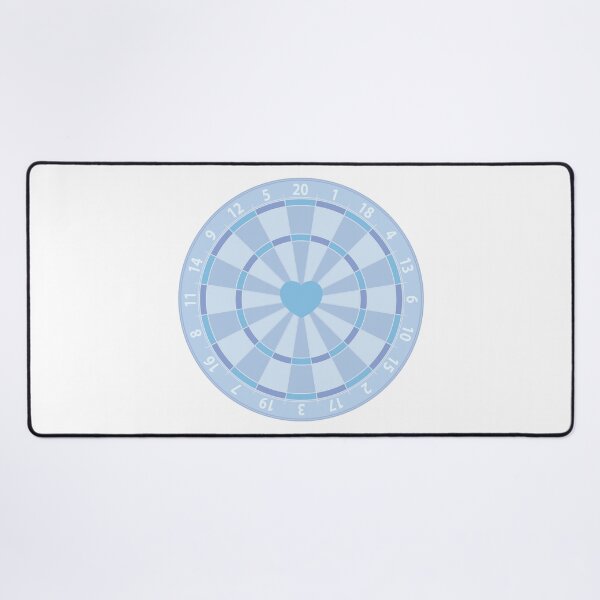 Item preview, Dart board with heart (Blue) designed and sold by kmingww.