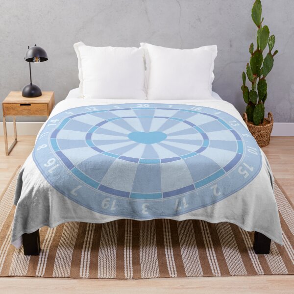 Item preview, Dart board with heart (Blue) designed and sold by kmingww.