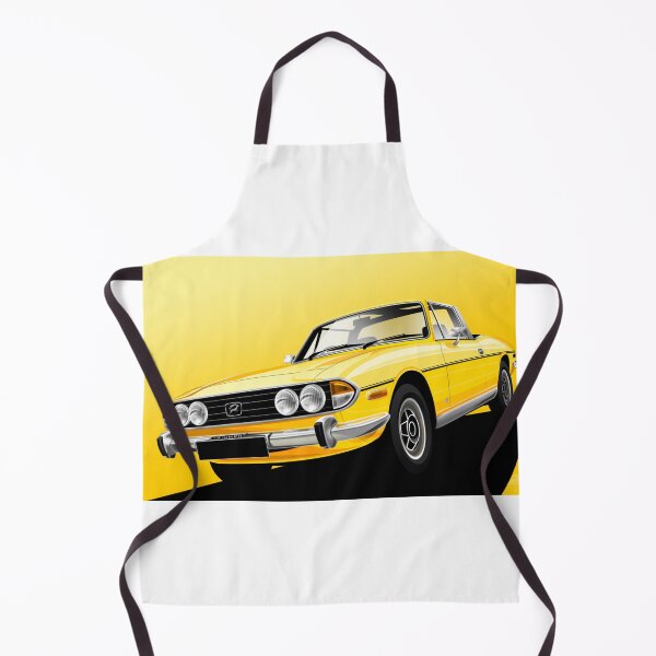 Artikelvorschau, Triumph Stag - gelbe Abbildung entworfen und verkauft von RJWautographics.