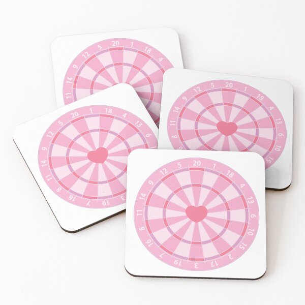 Item preview, Dart board with heart (Pink) designed and sold by kmingww.