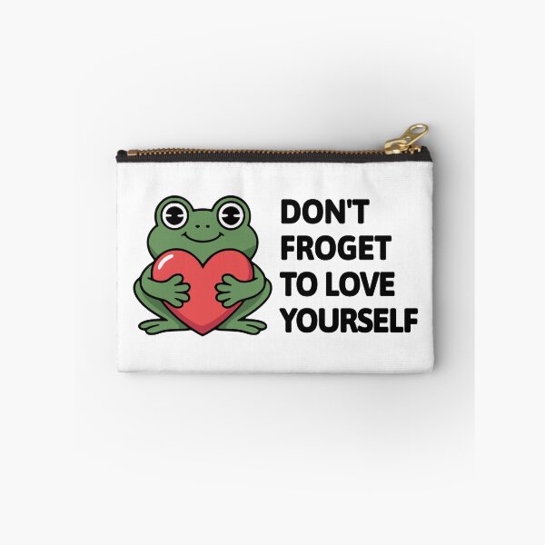 Item preview, Don't froget to love yourself! Cute frog Pun designed and sold by PMCreative.