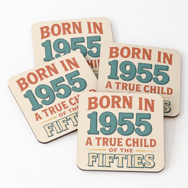 Item preview, Born in 1955 – A True Child of the Fifties designed and sold by TheWonkyEaselCo.