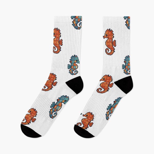 Item preview, Pixel Seahorse Love – Retro Ocean Pixel Art Design designed and sold by Lunaria Arts.