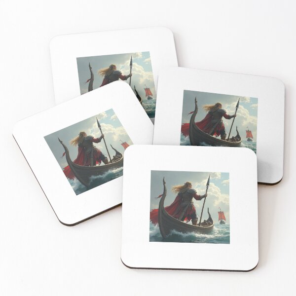 Item preview, Viking Warrior Sailing Towards Battle designed and sold by Tapishe.