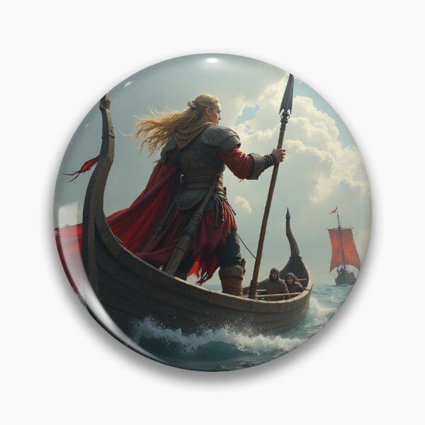 Item preview, Viking Warrior Sailing Towards Battle designed and sold by Tapishe.