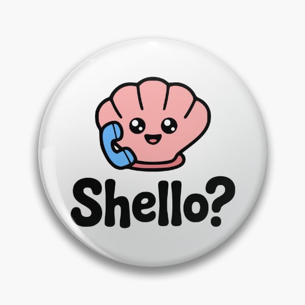 Item preview, Shello? Cute Seahshell Pun designed and sold by PMCreative.
