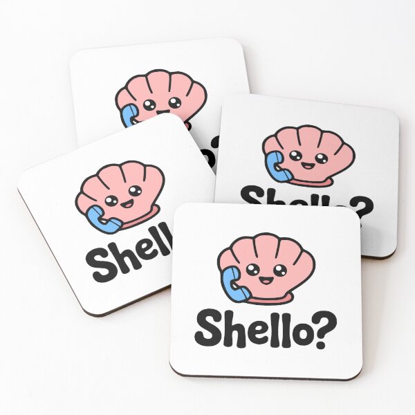 Item preview, Shello? Cute Seahshell Pun designed and sold by PMCreative.