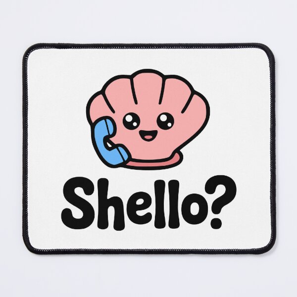 Item preview, Shello? Cute Seahshell Pun designed and sold by PMCreative.